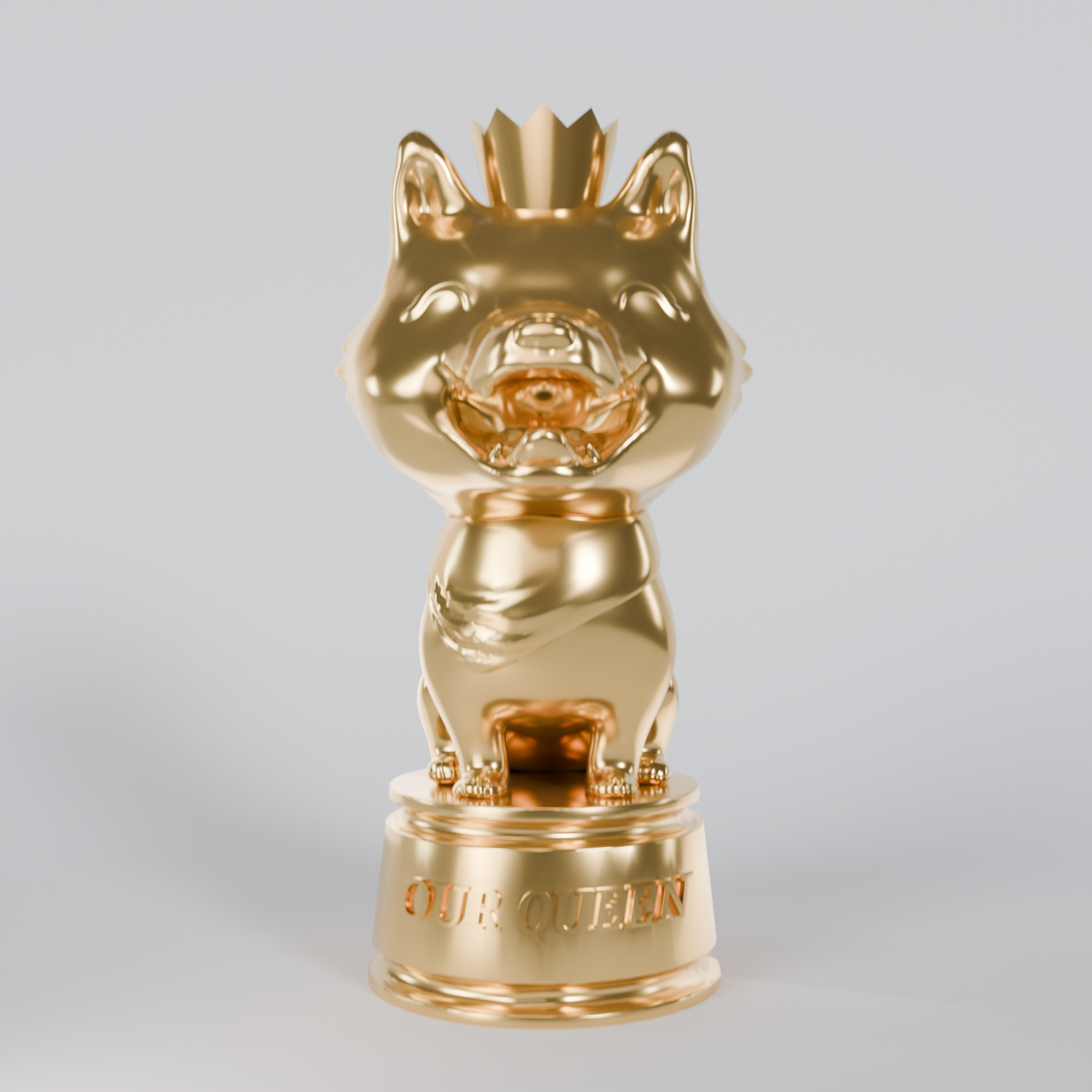 Golden PomPom Statue (LIMITED EDITION) - Charity Donation [PRE-ORDER]